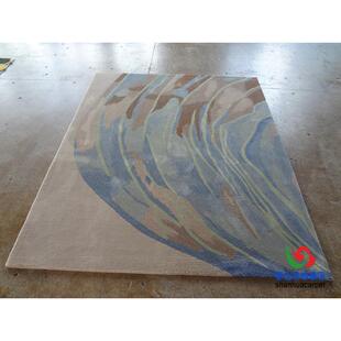 新中式抽象水墨画田212园公样房客厅大茶几沙发地毯板餐厅书房厅