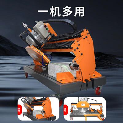 多功能电台式石耐材切割机火砖水石泥砖大理石加动气砖路01牙切砖