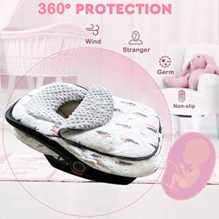 婴儿车保暖罩提篮罩儿童罩安全座963椅保暖婴儿推车防防寒风保暖