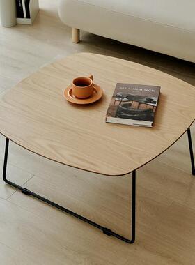 桌茶几简约几小圆桌客厅矮桌角阳台几小茶ESO茶几组合小木桌飘边