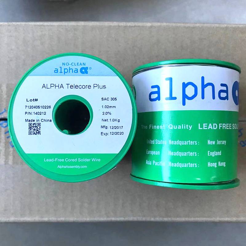 APHA阿尔法焊锡丝焊锡线SAC305无卤HF-850自动焊锡机无铅高活性