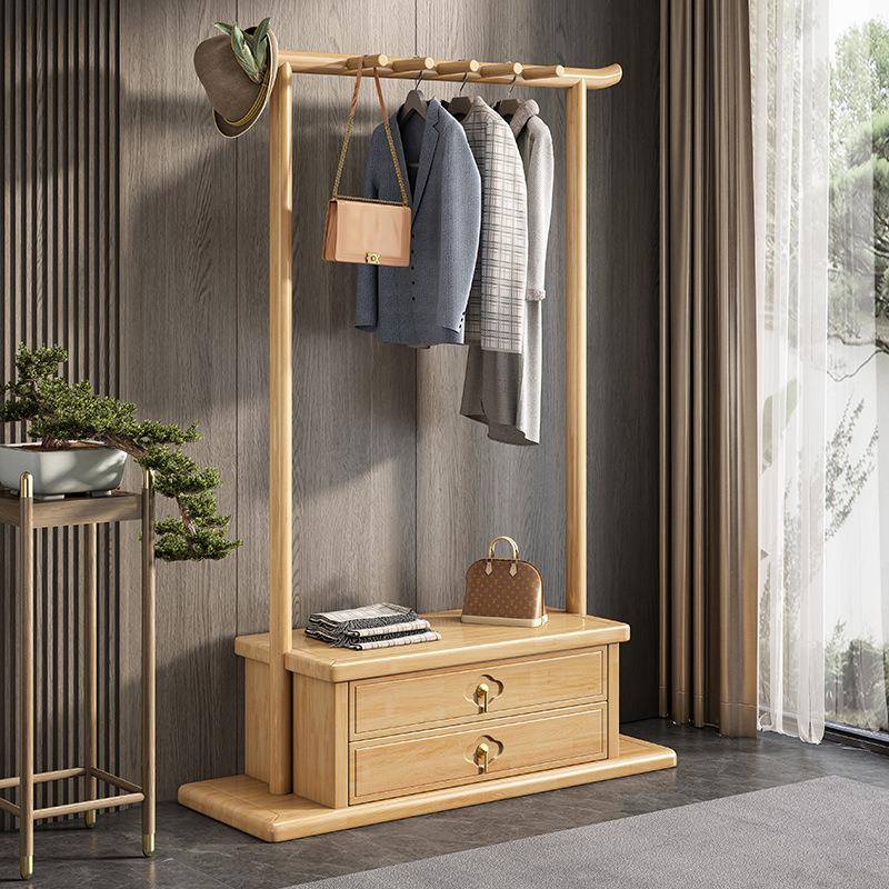 中式木挂衣架落卧室玄关衣帽架房间木地质580#实轻奢衣架家用新组