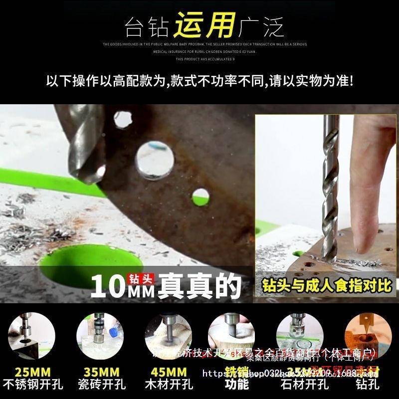 显数小型台钻多功工业级台式电钻机家用能小型RTF220v钻孔钻台支