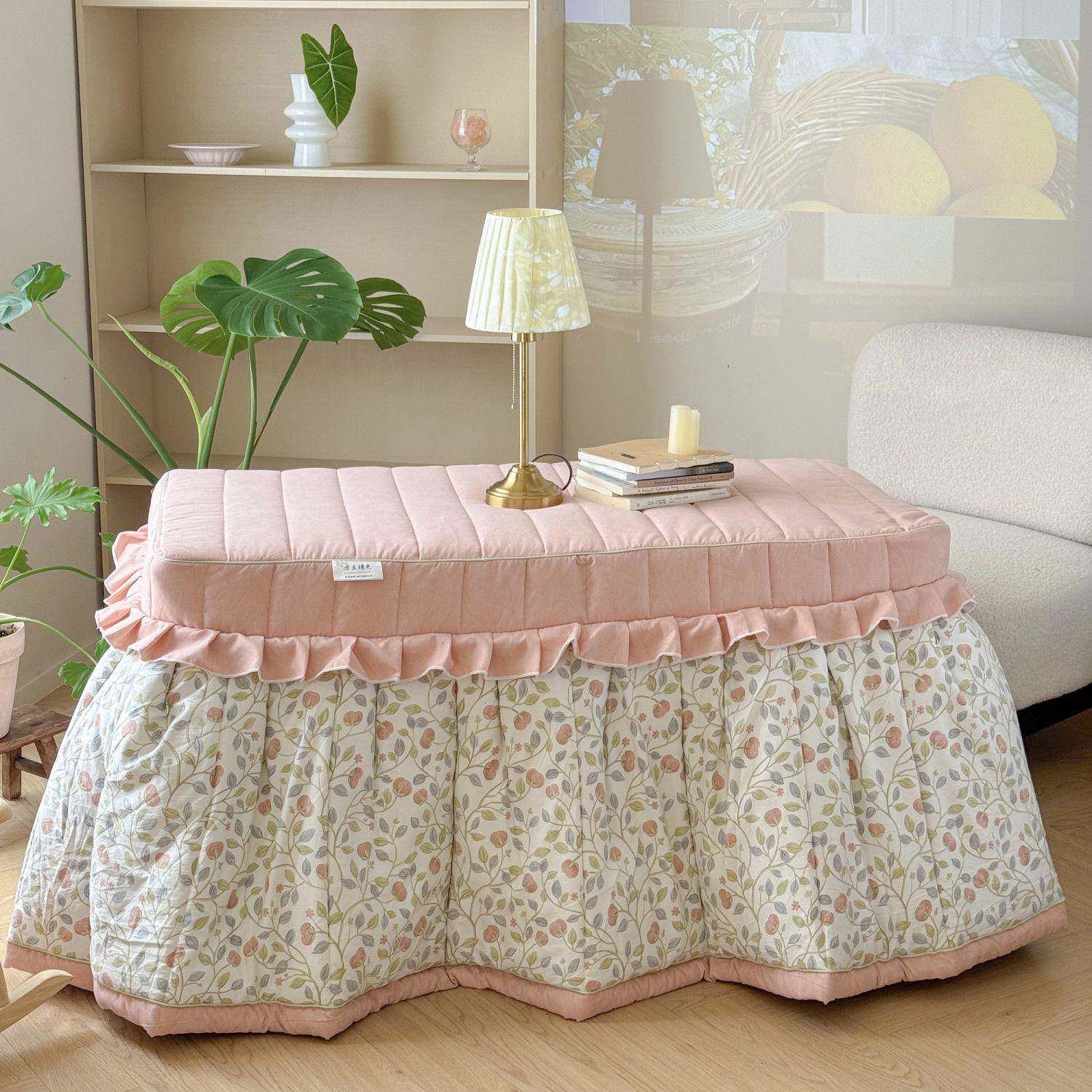 厚新款冬季可PDD10066拆卸链正方形加烤火拉长方形取暖电暖几桌茶