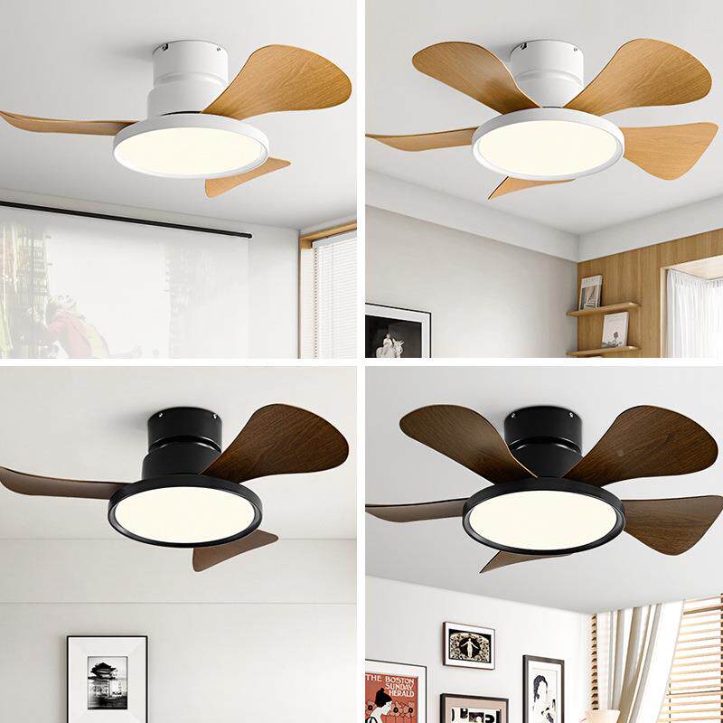 025新款卧小型吊78扇家用静音过吊道阳室台书房扇灯餐2厅吸顶风扇