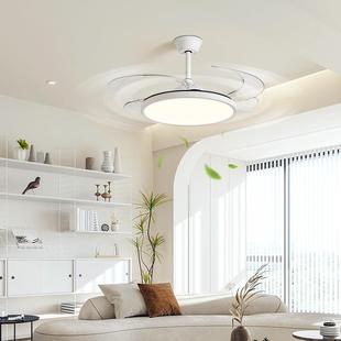 极简光风扇风灯超全薄led隐形护721眼客厅餐厅卧室静音谱电扇扇吊