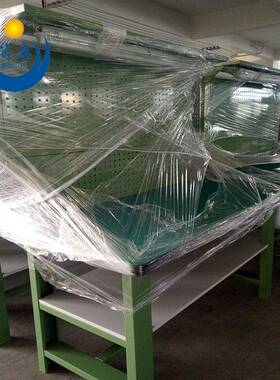 型重型双层静电工作台JCZX-FH2C钢桌操腿作台办公维修桌工具挂板