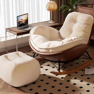 企e椅摇椅网红懒椅沙发休单人舒适躺人椅躺客厅卧LDN室家用室内闲