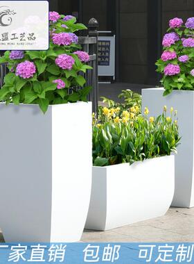 户不锈钢花VRK外花槽商业街售楼部写字楼广场铁艺箱花花坛器可移