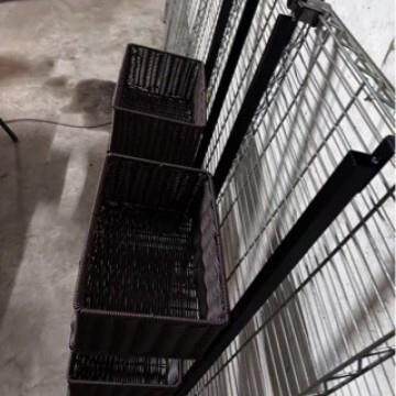 墙体篮支组架置工物编织、双挂筐、仿XT-B-003藤条手编织挂篮装挂