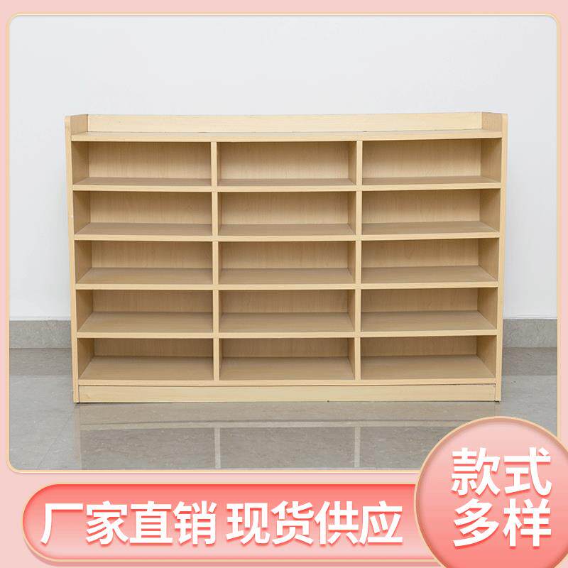 幼五儿园书包柜收玩具架WEF柜书儿童储物纳柜木十格柜