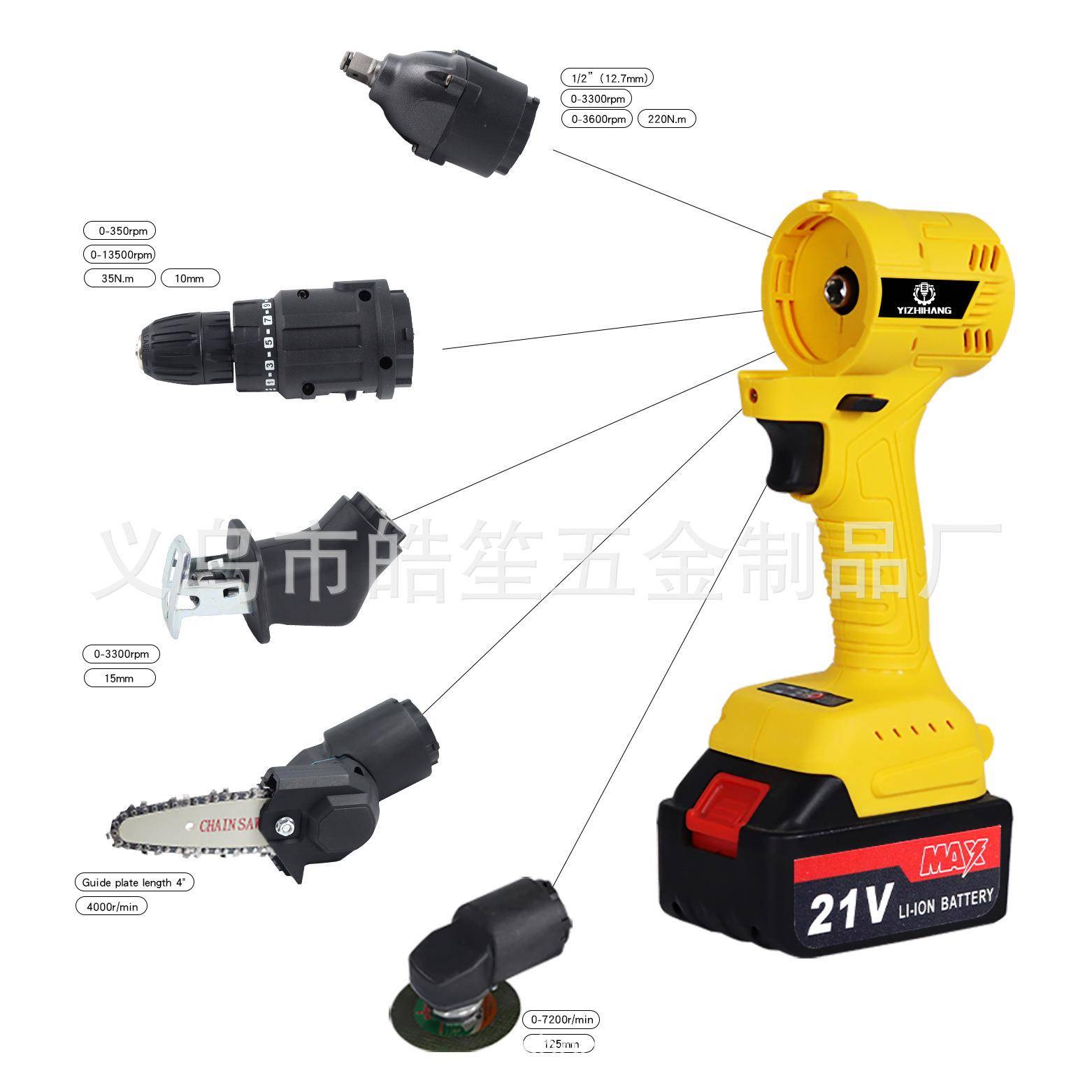 汽电车电动工具多功能宝无品牌/充电式锂锂电万用动宝电工具跨境
