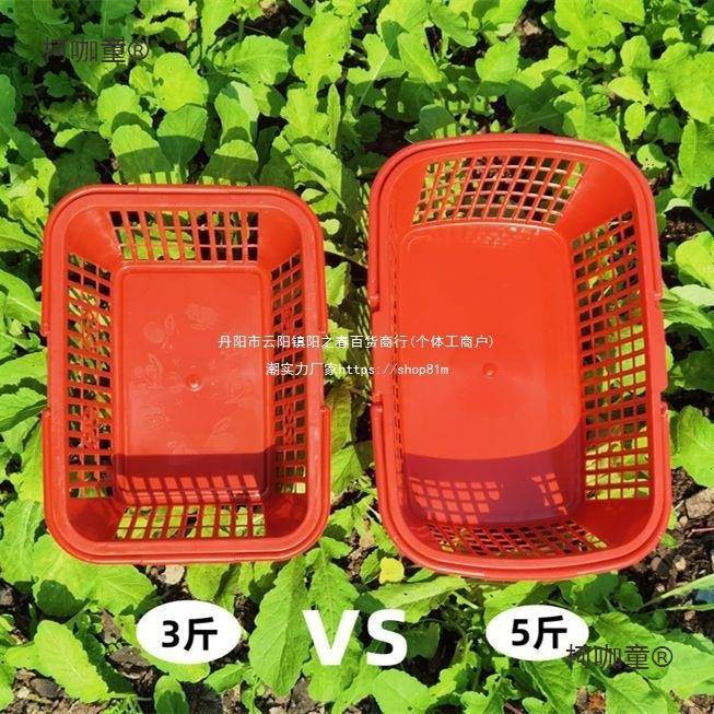 莓篮樱杨梅草篮桃篮柯咖童鸡蛋篮葚塑料手提方篮子桑胶框1-10斤厂