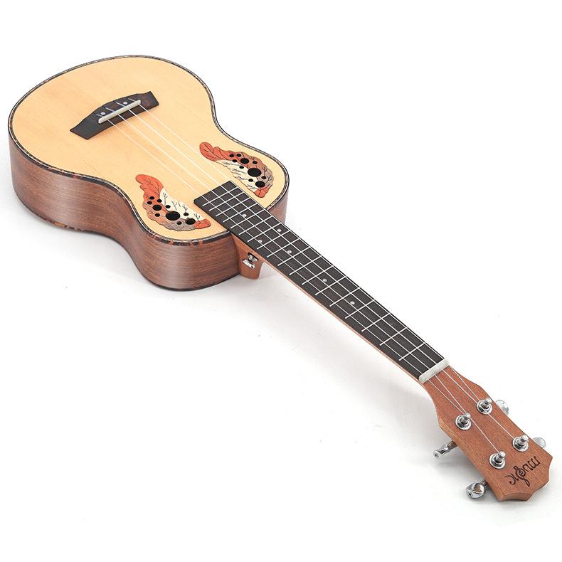 26云杉木萄XKN孔尤克里里乌克丽丽ukulel四弦e小吉葡他厂寸家直销