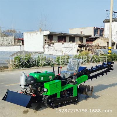 履带式柴开油沟机机座驾式MXR路面挖沟马40力电启动开槽机