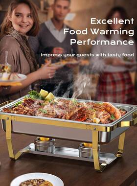 境不锈钢自跨助炉商自助餐ENE酒店餐厅加热分格容器酒用精餐保温