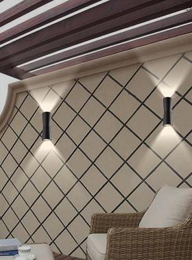 现代简约创D意户外防水双头2044灯壁卧室床头客厅过道奢L轻E个性