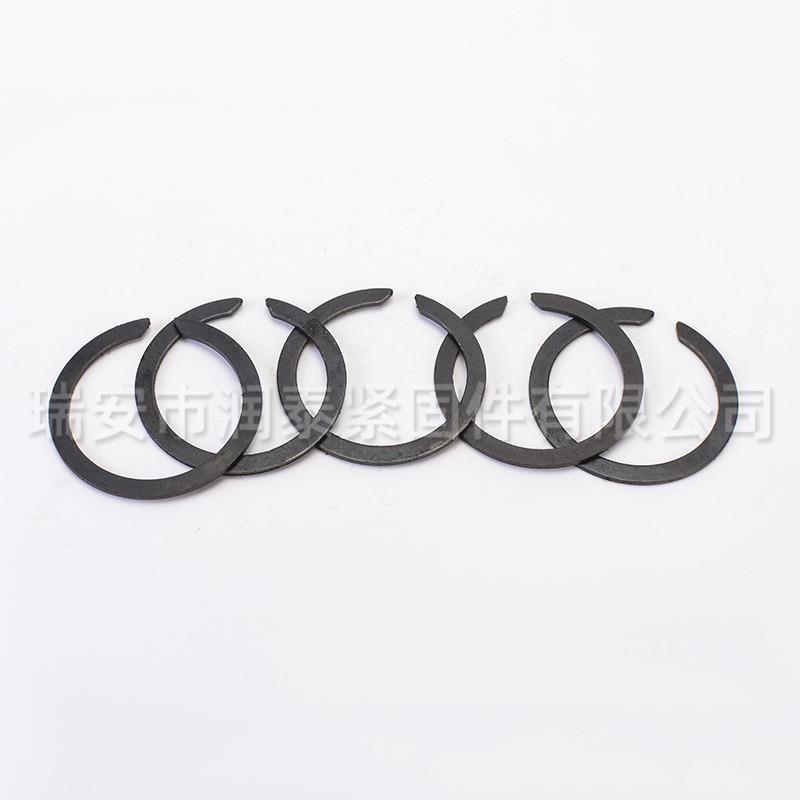 孔用扁钢丝圈圆挡形丝轴承卡簧压无耳挡圈止动KNC钢环厂家直供