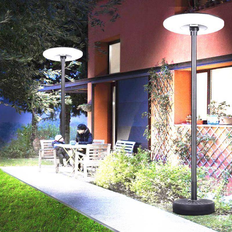 s新款太阳能庭灯移动防式户外高杆水飞碟le%d落地式景观院CTX路灯