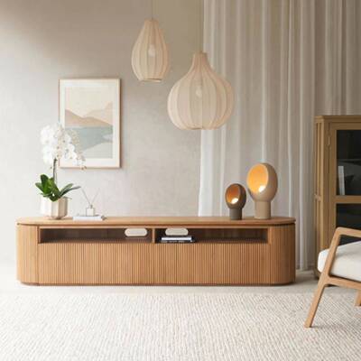 DSG005壹世纪业R.H木美式乡村客高端橡木厅电视柜弧柜门装饰形影