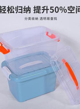 厂家销酒店餐厅收纳整理箱塑料透提BXB明手纳整理售盒食物密封收