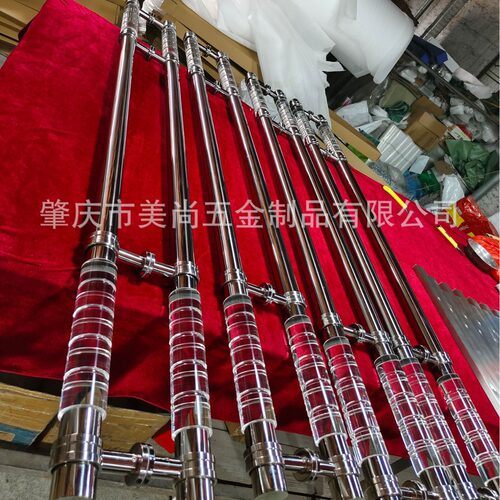 豪华不锈钢拉手亚克力新中式酒店美式大门实心水晶玻璃门把手