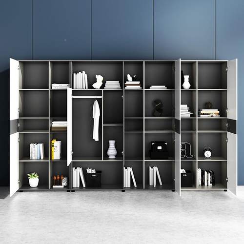 老板办公家具木质柜文件柜板资料档案办wjg-30公室文柜子背式件景