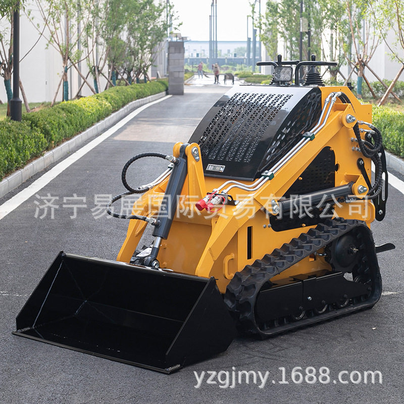 建筑施工轻便机械 微型轮式滑移装载机 工地清渣搬运专用多功能小