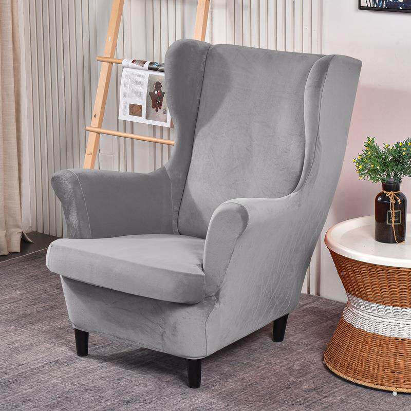 美弹老虎凳套斯佳蒙单人沙发式套简TJV力约纯色全翼椅包沙发罩两