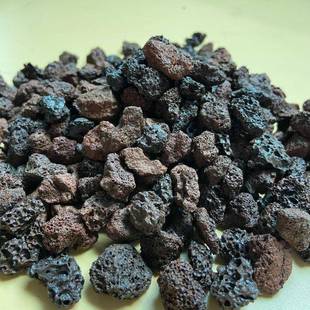 火山石粒过滤石回填污水处理培大除磷脱氮填料-颗菌浮石颗粒