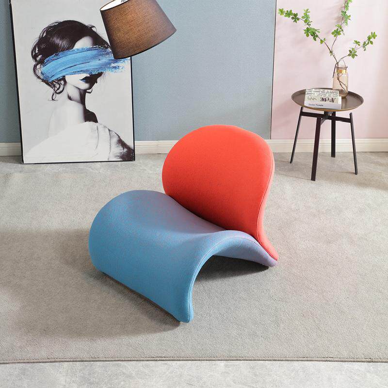 个性奢家用轻沙发椅简约客阳台艺18445术红休闲单人椅创厅意网设