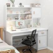 台式 电脑桌家用书桌架体组合学生写收字一纳卧室LRW书学习桌子办