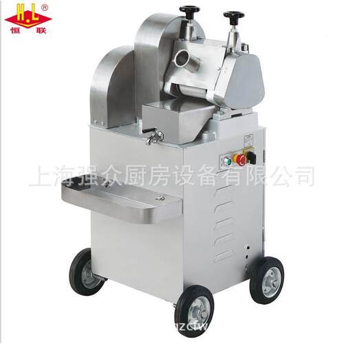 恒手联甘蔗机动大型甘蔗榨汁摇机立式台电式夜市NLW摆摊鲜榨甘蔗