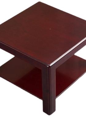 实简木几公茶几办新中式约现代花架客厅双层小茶会议室方几桌SOB