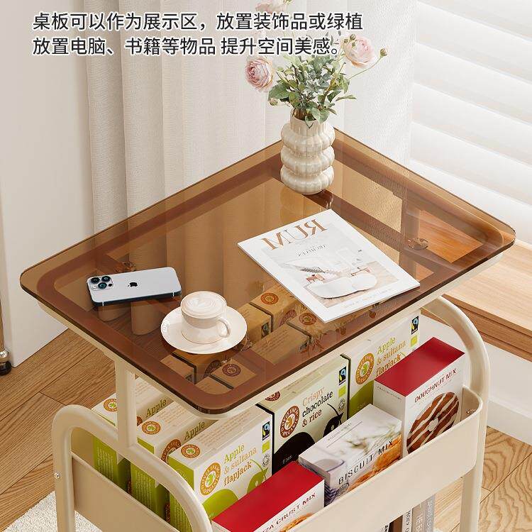 沙发边几可移动茶几客置厅小桌简子易家985用边柜车卧室床边桌推