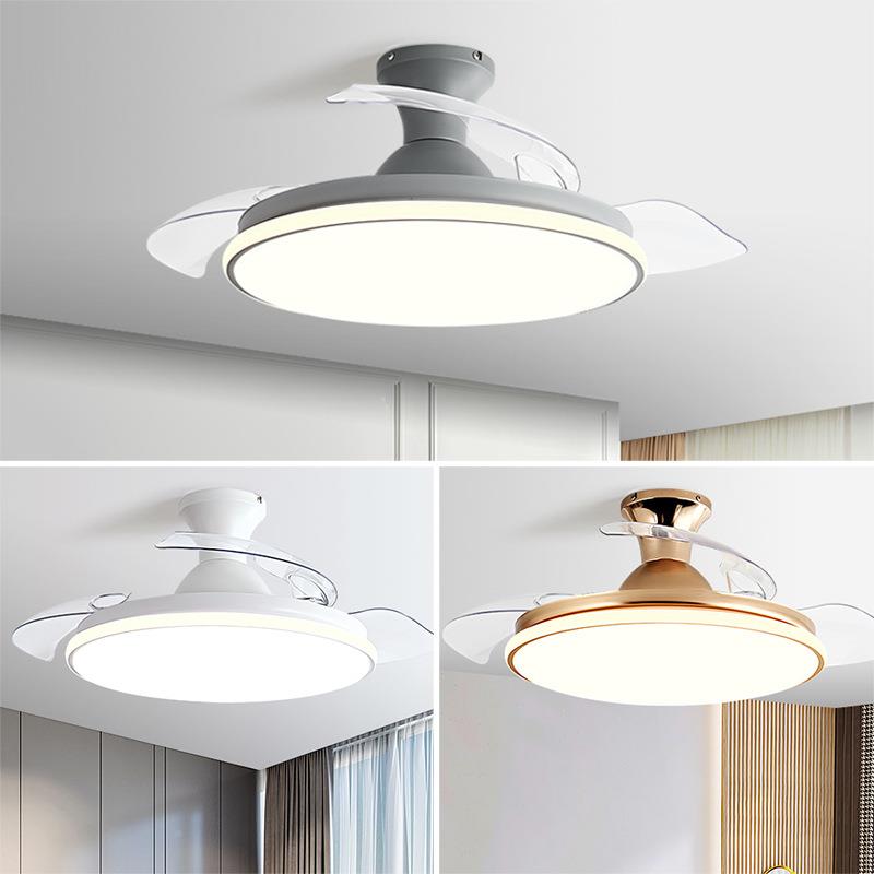 亚马逊卧室吸顶扇灯餐厅带客吊风厅家用电的扇823吊灯智能隐形风