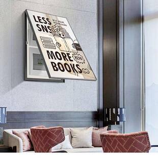 现代简约表箱镜装饰电电画餐厅客厅配箱子画电闸箱遮挡盖板DZS挂