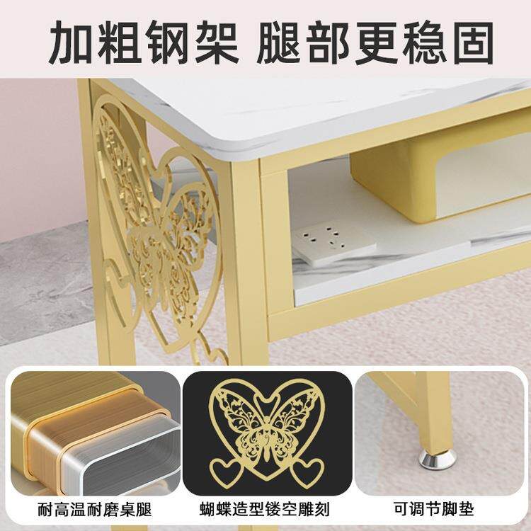 轻美奢大功率吸尘器甲桌套椅装单双人网787红经金济型色美甲台沙