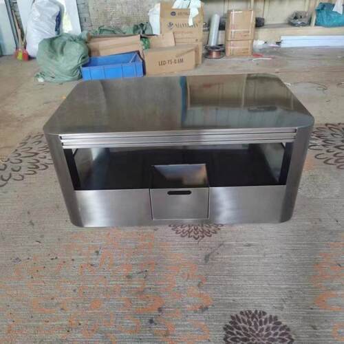kv酒吧发光无品牌/茶几t不锈钢黑钛桌带子抽屉清理吧嗨吧酒吧台大