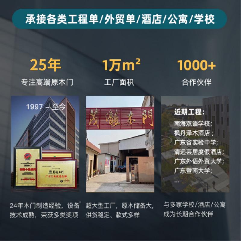 室工内音烤漆实木门厂家玻璃艺隔复合室ML-10188门卧门家装平开房