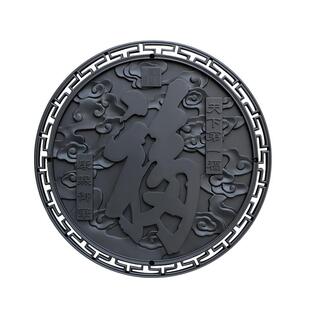 梦古99福天下树脂挂件圆塑OSP料仿雕中式照壁影形砖壁芯仿古墙面