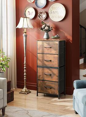 加厚收纳柜屉式收纳发箱无纺抽用简约斗柜沙边柜76882衣服收纳储