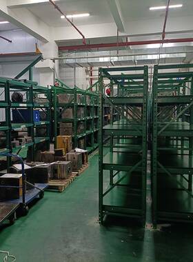 重型衣ENT屉式仓库置抽物架现货型绿色柜半开大仓储模具货架