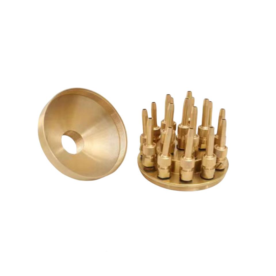 可调三花喷泉喷头TQY景园林观假山水层池喷头全钢铜不锈音乐喷泉