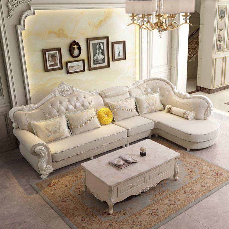 欧式沙发木转角组合客厅小户型奢华欧实雕简咨询花可大拆洗科技布,住宅家具,布艺沙发,淘宝优惠券,粉丝福利购,淘宝优惠卷
