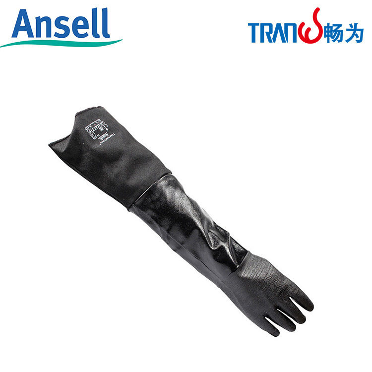 安思尔(Ansell) 19-026 氯丁橡胶手套防化劳保工业耐高温加长加厚