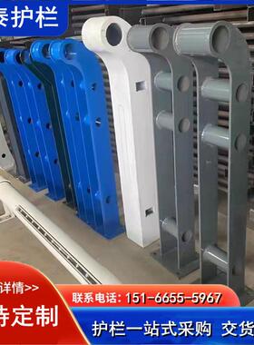 厂家现Q货桥梁防撞护栏RGY23河5钢板切柱割立道栏杆景观护栏