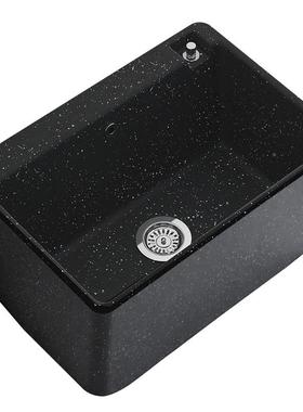 陶瓷外把池家用落地式洗拖布池黑色地拖拖卫WWK生间阳台户盆庭院