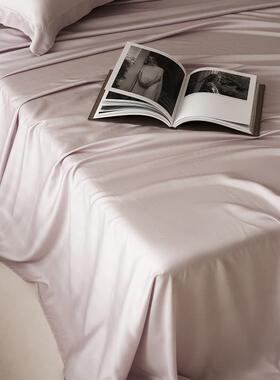 高端床品A类100XFBS超纯细旦兰精天丝季凉感冰丝床单凉夏感嫩色滑