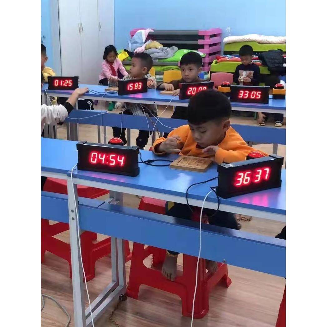 计器充电电子拍双面电钟提醒语手篮球BP计时时马子拉松比赛马音拉